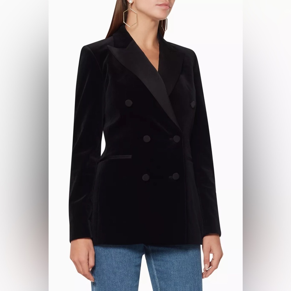 Theory- Elegant Black Velvet Women's Blazer